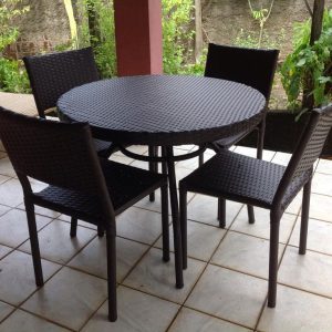 dinning set black